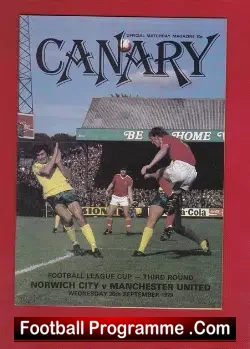 Norwich City v Manchester United 1979 – League Cup Match