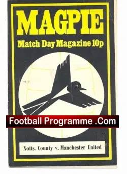 Notts County v Manchester United 1975 – Second Division Season