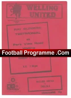 Ray Burgess Testimonial Benefit Match Welling United 1987