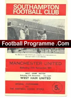 Southampton v Manchester United 1971 – George Best 3 Goals