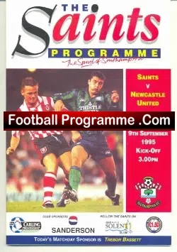 Southampton v Newcastle United 1995 – Multi Autographed
