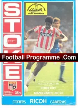 Stoke City v Manchester United 1983