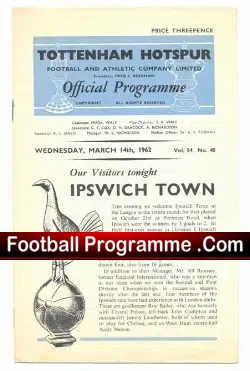 Tottenham Hotspur v Ipswich Town 1962 – Champions