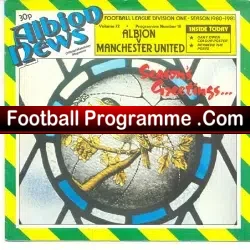 West Bromwich Albion v Manchester United 1980