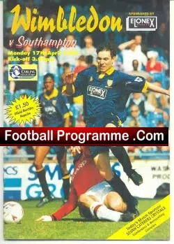 Wimbledon v Southampton 1995 – Youth Semi Multi Autographed