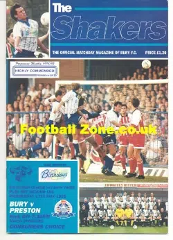 Bury v Preston 1995 – Play Off Semi Final