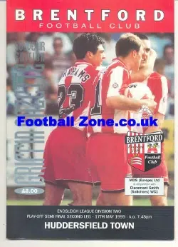 Brentford v Huddersfield Town 1995 Play Off Semi Final