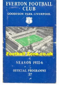 Everton v Chelsea 1955 - Printing Error