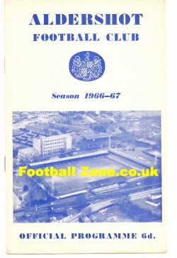 Aldershot v Hartlepool United 1966