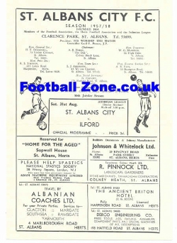 St Albans City v Ilford 1956