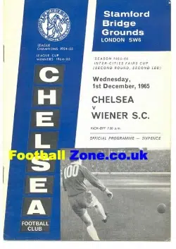 Chelsea v Weiner SC 1965 - Fairs Cup Austria