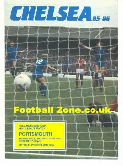 Chelsea v Portsmouth 1985 - Full Members Cup Match
