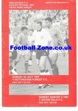 Shelbourne v Aston Villa 1991 – Soccer Festival