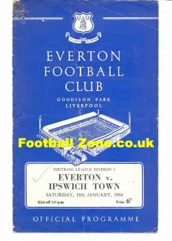 Everton v Ipswich Town 1964
