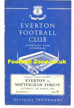 Everton v Nottingham Forest 1964