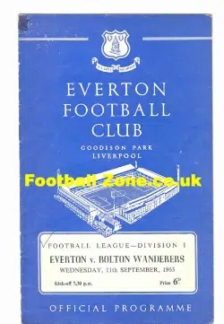 Everton v Bolton Wanderers 1963