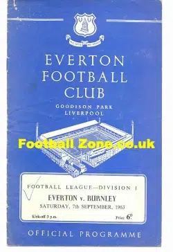 Everton v Burnley 1963