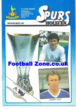 Tottenham Hotspur v Austria Memphis 1984 – UEFA Cup