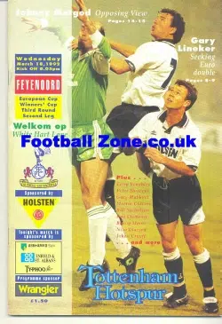 Feyernoord v Tottenham 1992 - UEFA Cup Holland