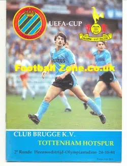 Brugge KV v Tottenham 1984 – UEFA Cup Belgium