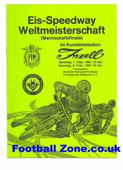 Germany Speedway Programme 1981 - EIS Weltmeisterschaft