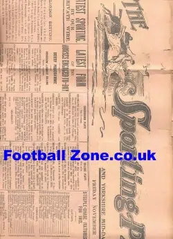 Sporting Pink Newspapers Leeds 1911 X TWO