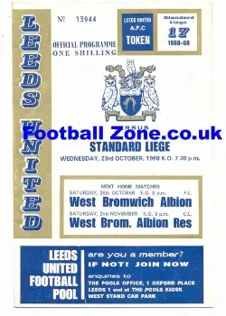 Leeds United v Standard Liege 1968