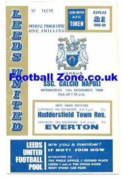 Leeds United v Napoli 1968