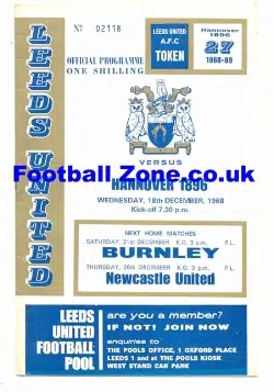 Leeds United v Hannover 1968