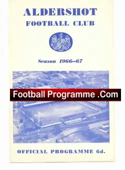 Aldershot v Tranmere Rovers 1966