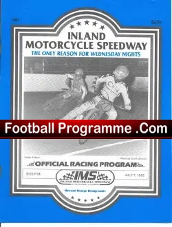 America Speedway 1982 Inland Motorcycle Speedway