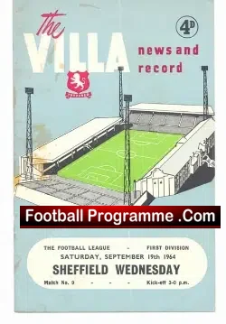 Aston Villa v Sheffield Wednesday 1964