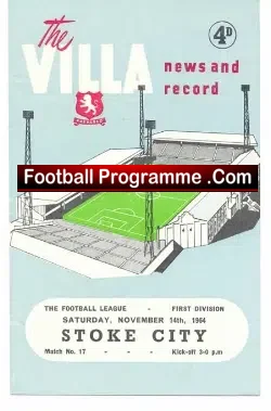 Aston Villa v Stoke City 1964