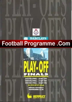 Blackpool v Cambridge United 1990 PlayOff Final Swindon Tranmere