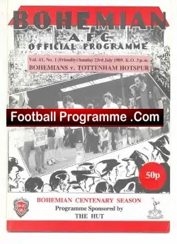 Bohemian v Tottenham 1989 – Ireland