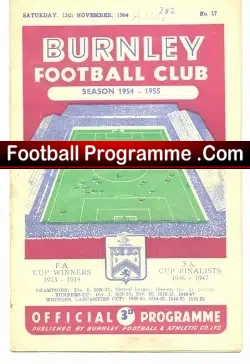 Burnley v Aston Villa 1954