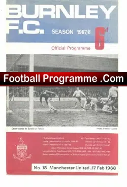 Burnley v Manchester United 1968