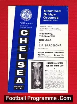 Chelsea v Barcelona 1966 – Fairs Cup Match