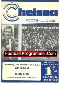 Chelsea v Greenock Morton 1968 – Fairs Cup