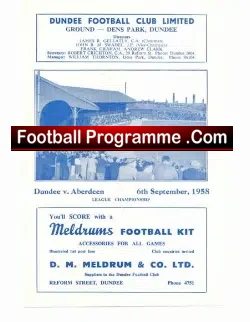 Dundee v Aberdeen 1958