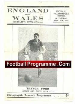 England v Wales 1950 – at Aston Villa includes J Haynes