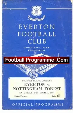 Everton v Nottingham Forest 1964