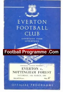 Everton v Nottingham Forest 1964