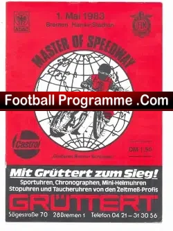 Germany Speedway Programme 1983