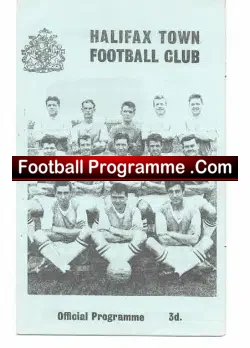 Halifax Town v Carlisle United 1963