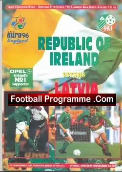 Ireland v Latvia 1995 – Euro 96 Qualifying Match