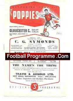 Kettering Town v Gloucester City 1956
