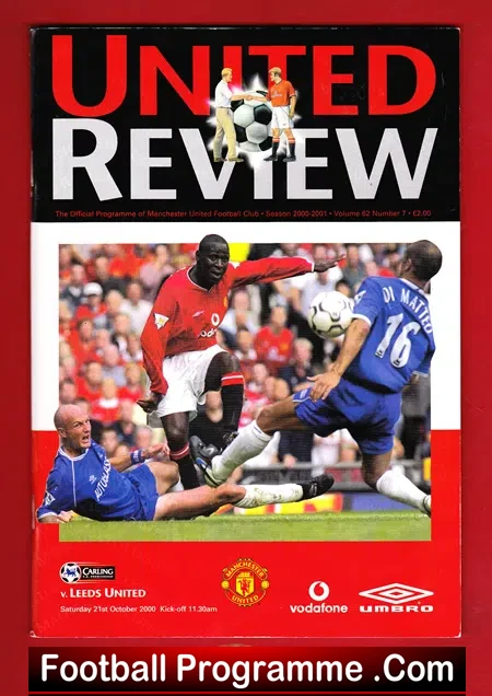 Manchester United V Leeds United 2000