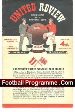 Manchester United v Real Madrid 1957 – European Cup Semi Final