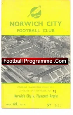 Norwich City v Plymouth Argyle 1957